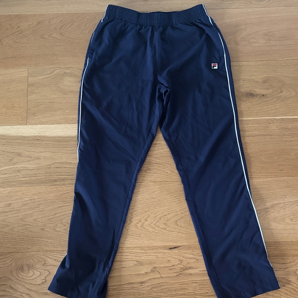 Fila Dark Blue Pants with White Accents